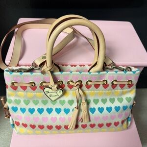 Dooney & Bourke Pastel Heart Satchel